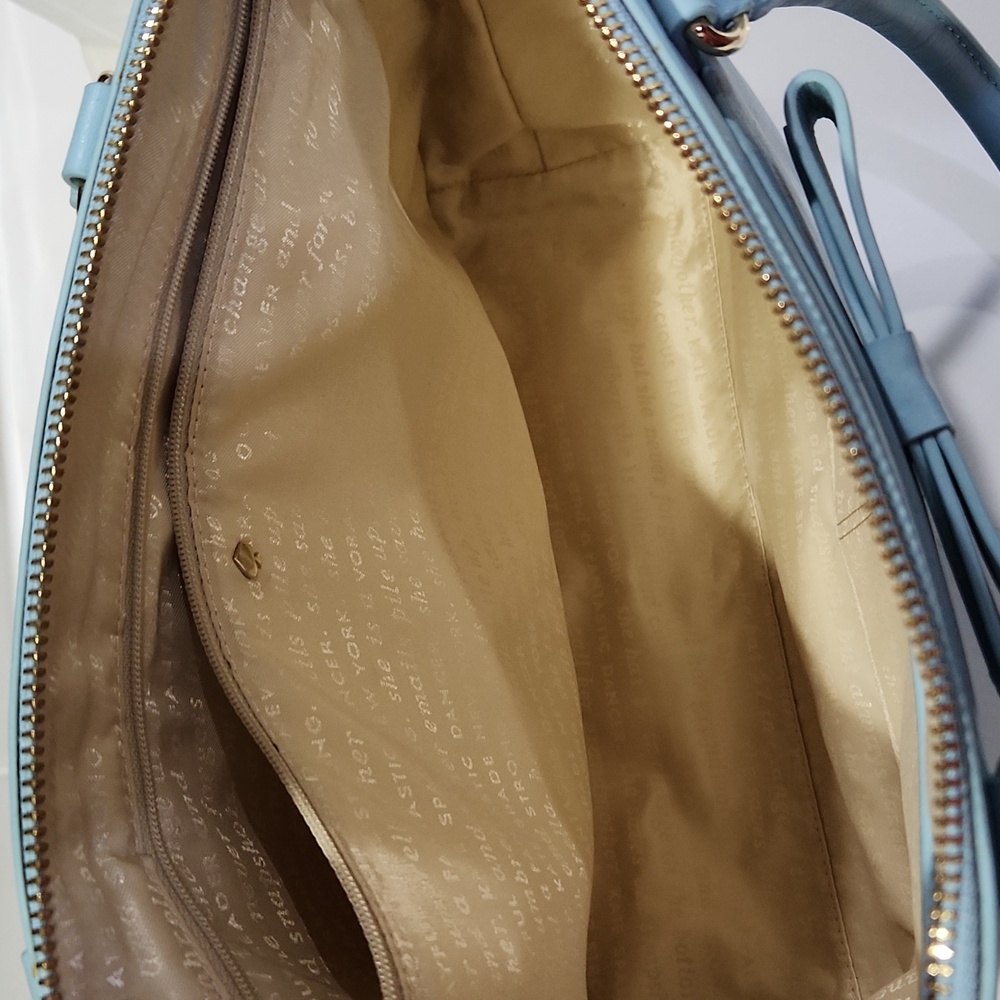 Kate Spade Beacon Court Satchel, Light Blue Bag. - Picture 10 of 12